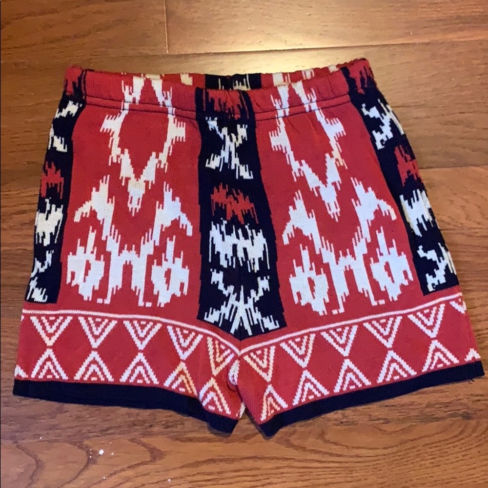 Okay print knit shorts
